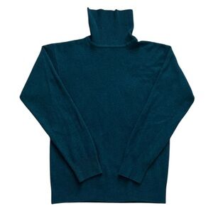 CC Courtenay Sweater Small Cashmere Wool Turtleneck Teal